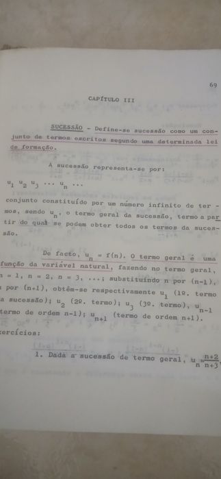 Sebenta de Matemáticas modernas, 1974, Fernando borja Santos