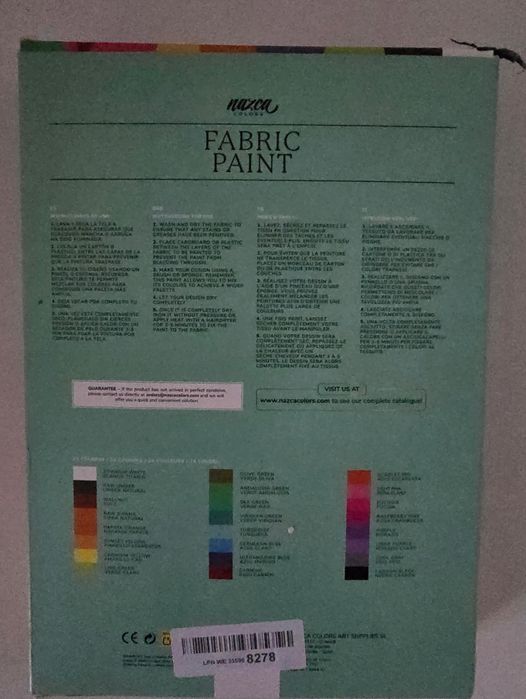 Farby do tkanin Nazca 24 szt. x 30 ml