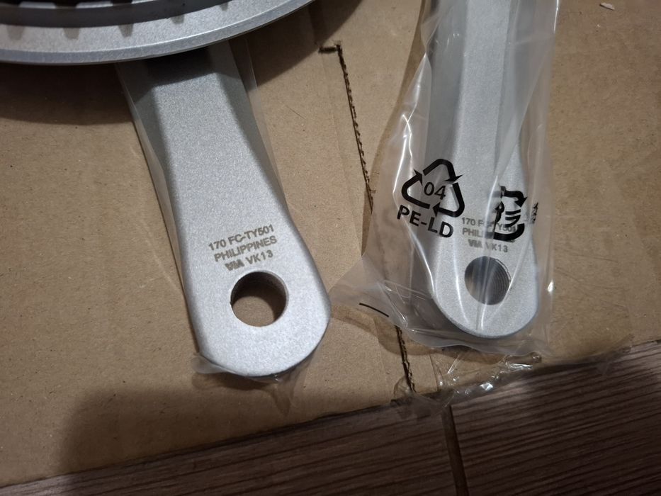 ВЕЛОсипедные шатуны Shimano FC-TY501:(42/34/24 и 48/38/28). Оригинал!