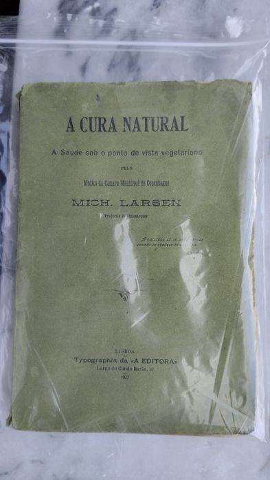 Livro "A Cura Natural" de 1907