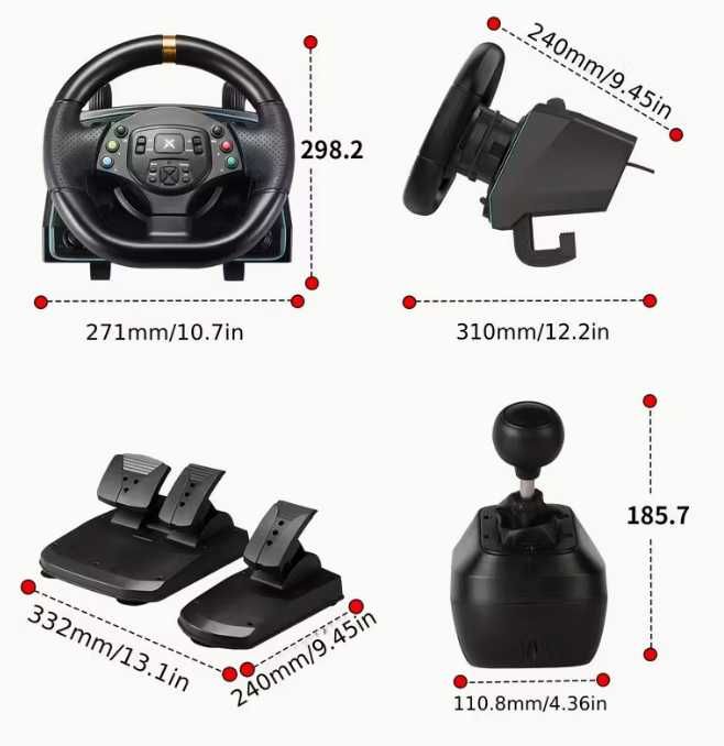 Гоночный руль NBCP 1080°