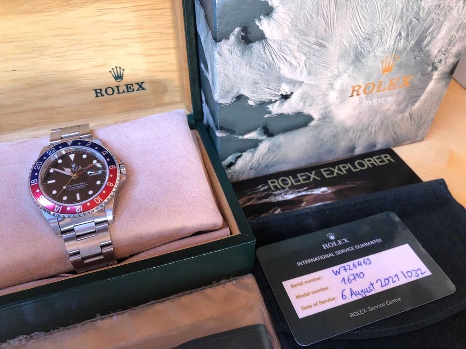 Rolex GMT-Master II 16710 LN – Pepsi – Caixa e documentos