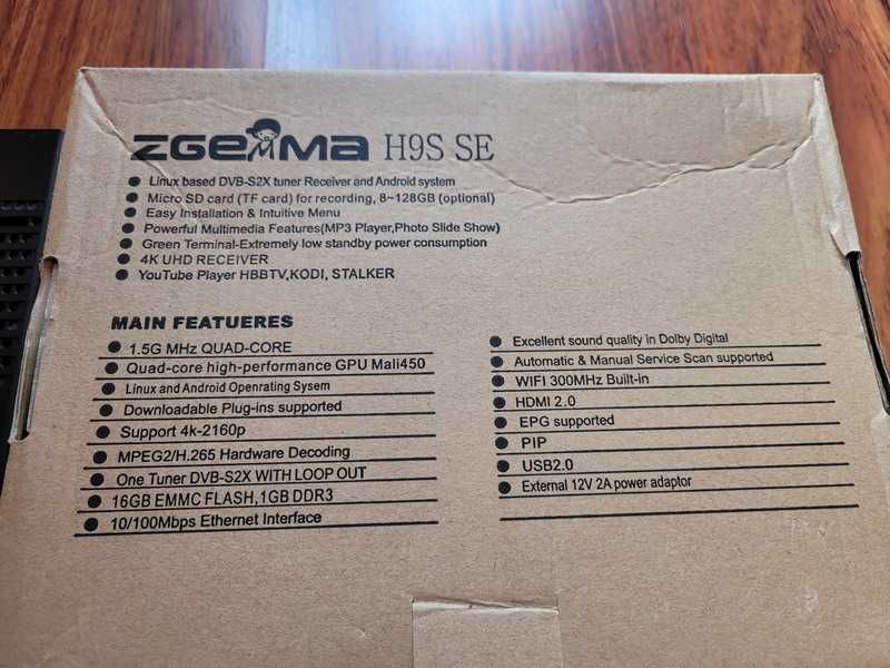 Dekoder Zgemma H9S SE 4K
