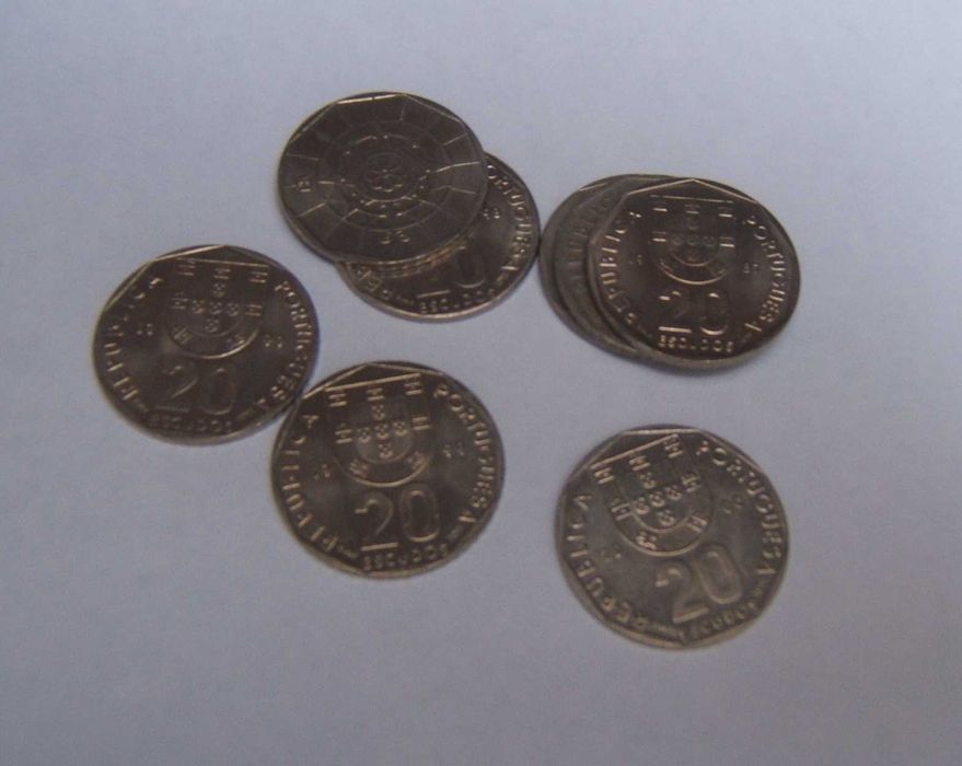 Moedas de 20 Escudos, Cupro-Níquel 1987