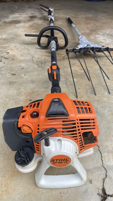 Stihl SP92 TC - corta sebes em todos os angulos e varejador azeitona (novo)