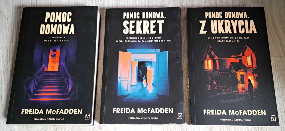 3x Freida McFadden Pomoc domowa + Sekret + Pomoc domowa Z ukrycia BDB