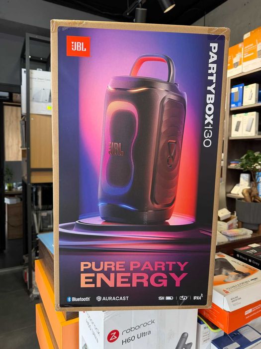 Акустика для вечірок JBL PartyBox 130 Black, нові запаковані, 1 рік гарантія!