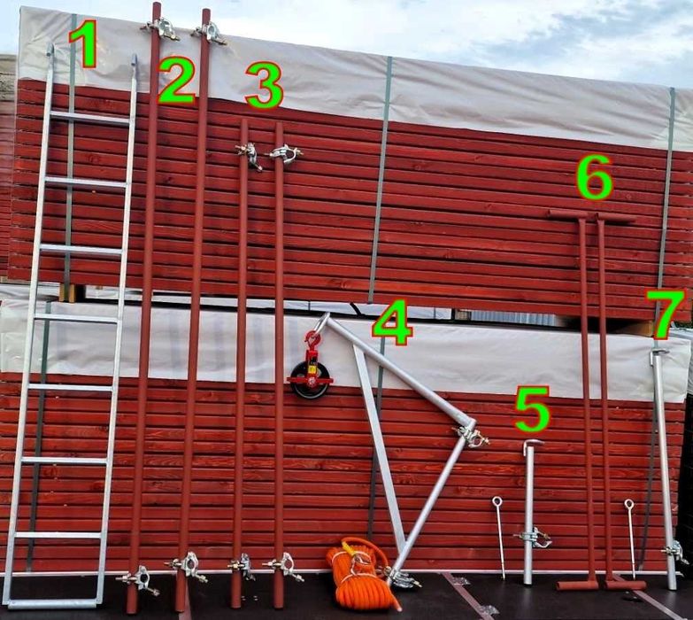 Rusztowanie warszawskie Podest Drewniany impregnowany ładny z dostawą