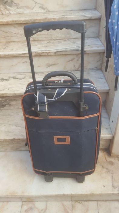 Mala de  viagem  de tlor ou levar  a  mao