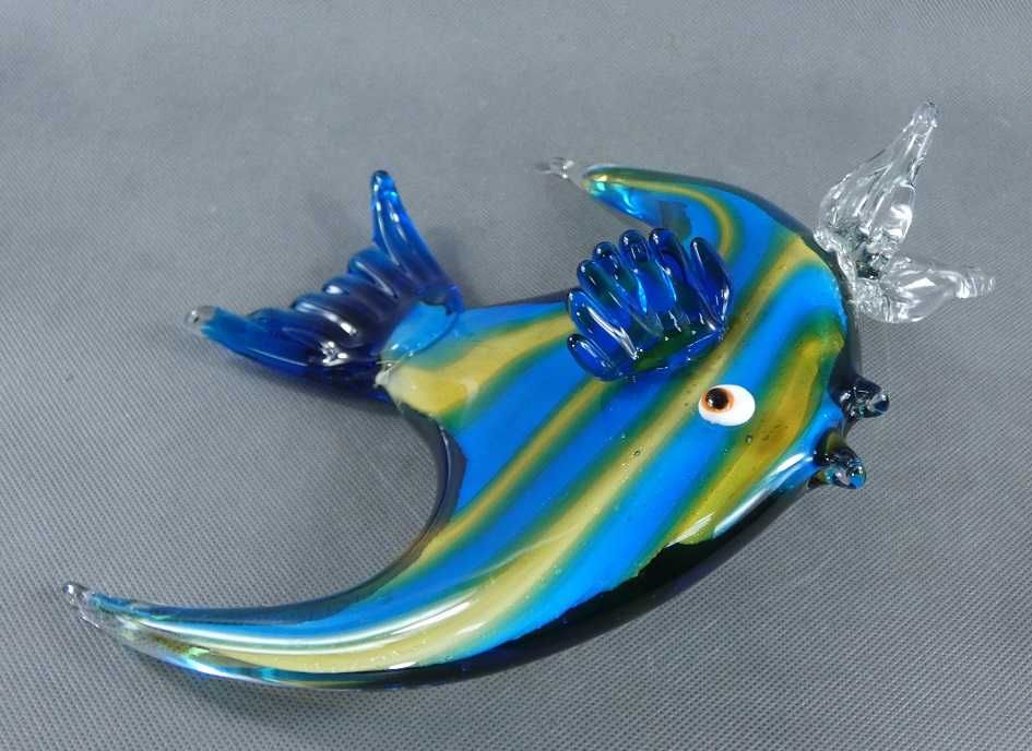 Figura szkło MURANO RYBA skalar figurka rybka 25,5 cm