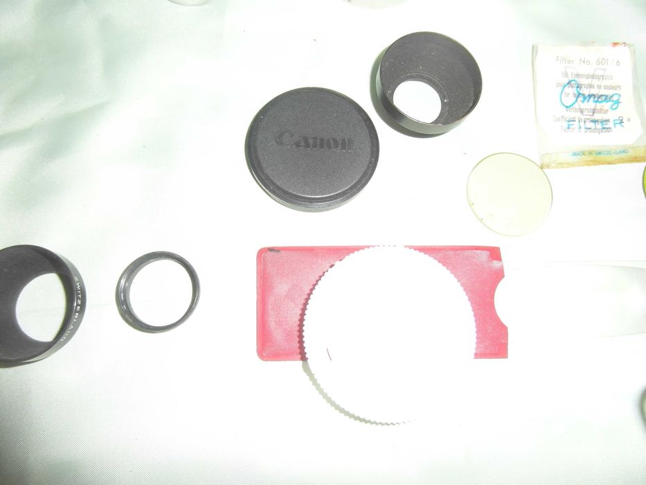 Peças variadas para maquinas fotográficas