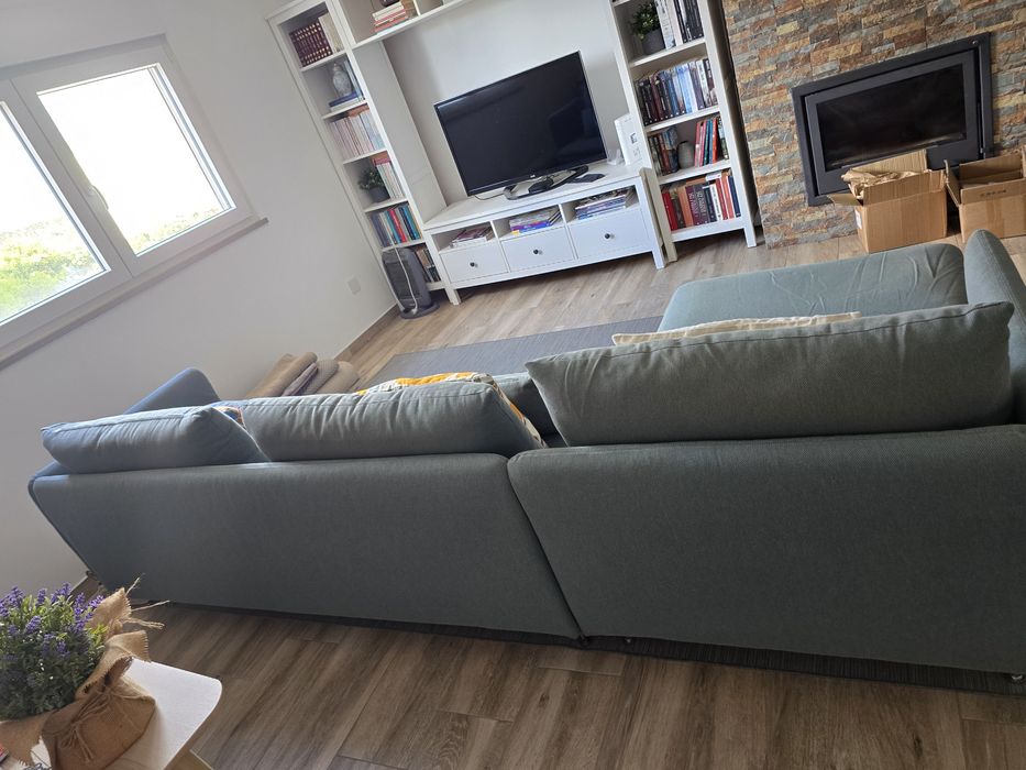 Sofá 3 lugares com Chaise long