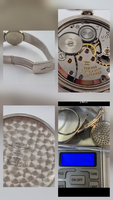 Золотые часы longines
