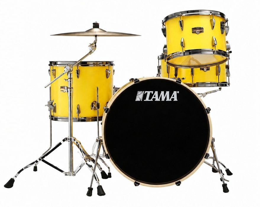 Tama Imperialstar Limited Rock Shell 22" 12" 16" + 14" Electric Yellow