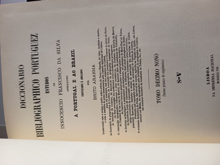 4 Dicionário Bibliográfico Inocêncio da silva e Ernesto Soares