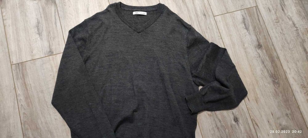 Реглан поло светр ZARA чоловічий розмір 46-48