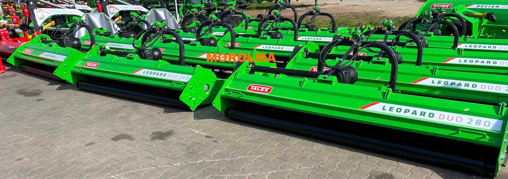 Kosiarka bijakowa na kukurydzę mulczer Talex Leopard Duo rozdrabniacz bijakowy uniwersalny do nieużytków poplonów kukurydzy ugórów