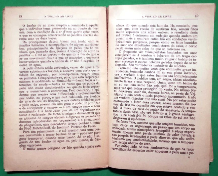 A vida ao ar livre de J. P. Muller, 1ª edição, por abrir