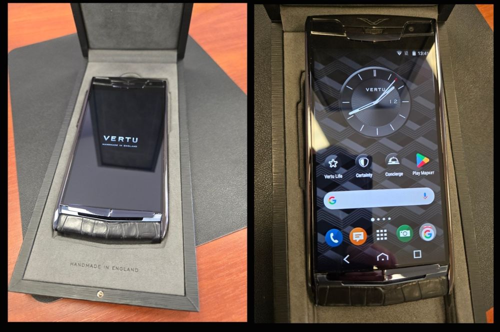 Vertu signature touch alligator black 100% оригинал
