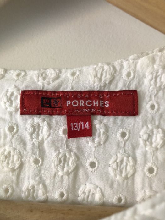 Vestido branco Lion Porsche ideal para festa ou comunhão
