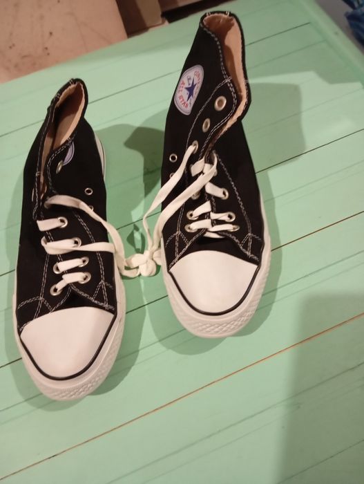 Кеди Converse Chuck Taylor All Star Hi Black (Високі чорно-білі) 44 р.