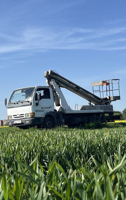 Podnośnik koszowy do wynajęcia, zwyżka 19 metrów.