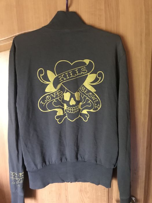 Срочно! Зіп  кофта, кофта  Ed hardy! Вінтаж!
