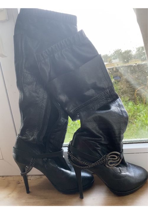 Botas altas pretas 36