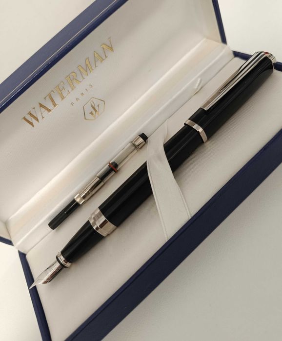 Waterman Exception Slim Black – Caneta com aparo de 18k