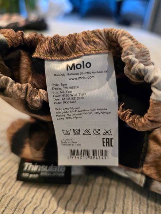 Komplet narciarski dla dziecka - kurtka 116, spodnie 122, rękawiczki