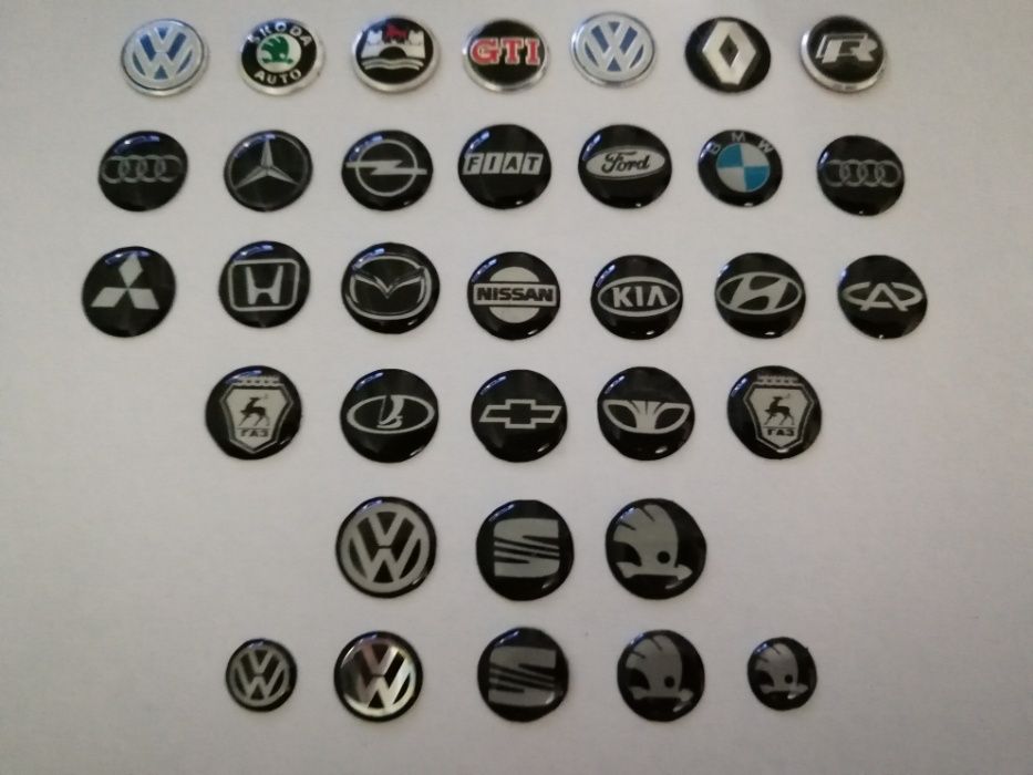 Выкидной ключ VW, Skoda, Seat, Audi + Лого + Батарейка