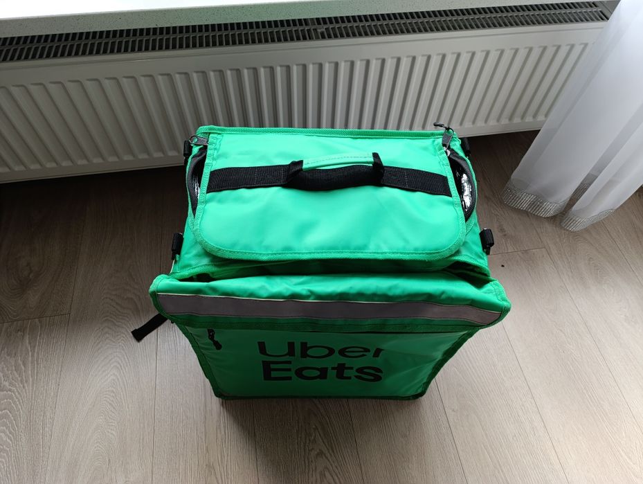 Torba Uber eats plecak delivery zielona jak nowa