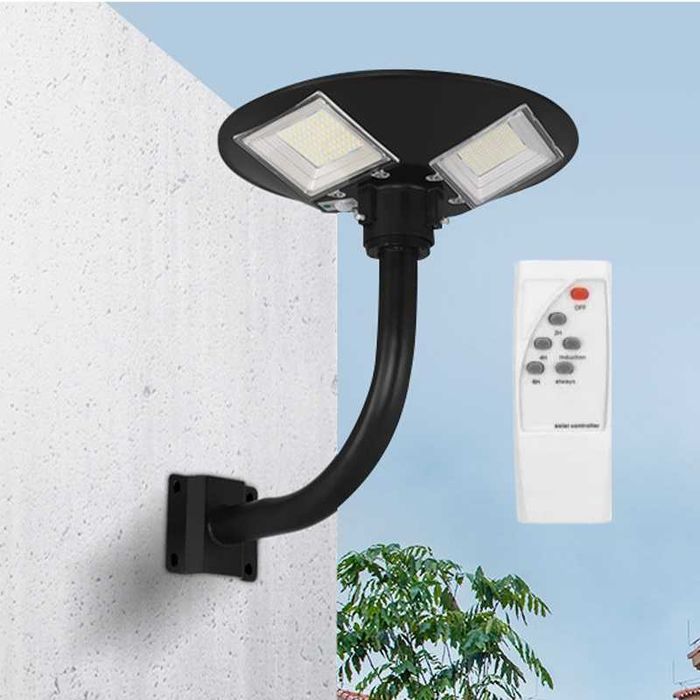 Lampa Solar Uliczna Ogrodowa LED UFO Czujnik Ruchu+Pilot + Mocowanie