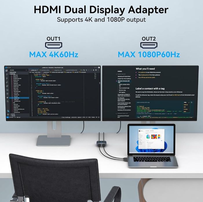 Rozdzielacz HDMI VEDINDUST Extend 4k