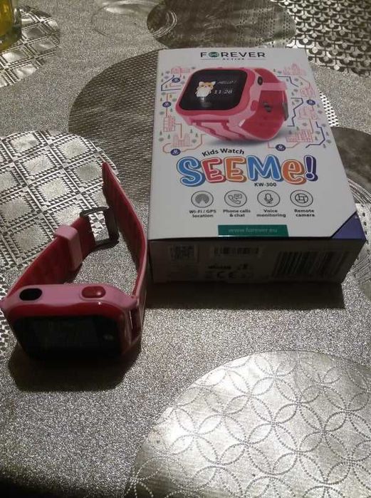 Smartwatch Forever Kids Watch SEE ME KW-300 (różowy)