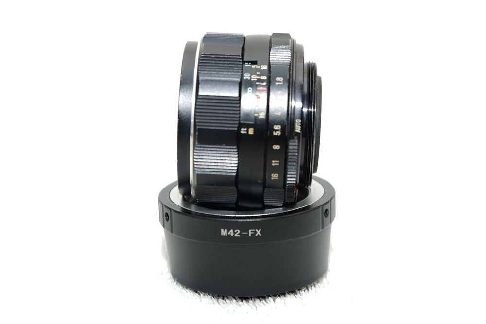 Fujinon Fujifilm super-takumar 55mm 1.8, pentacon 50mm 1.8 m42-fx