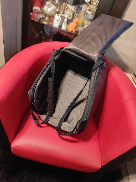 Nosidełko dla psa - Brązowe na zamek