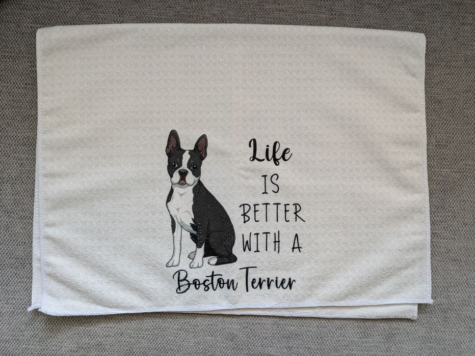 Boston terrier kuchenna ściereczka