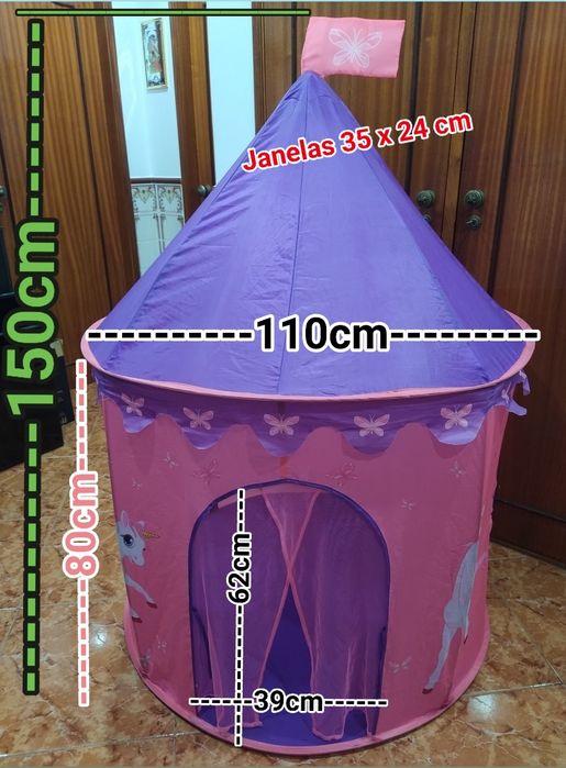 Tenda portátil de brincar criança menina bebé praia campismo casa.
