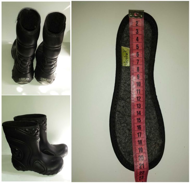 Детская обувь Демисезонные тёплые Резиновые сапоги Krofus размер 32