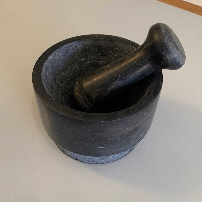 Pilão & Almofariz - mármore preto