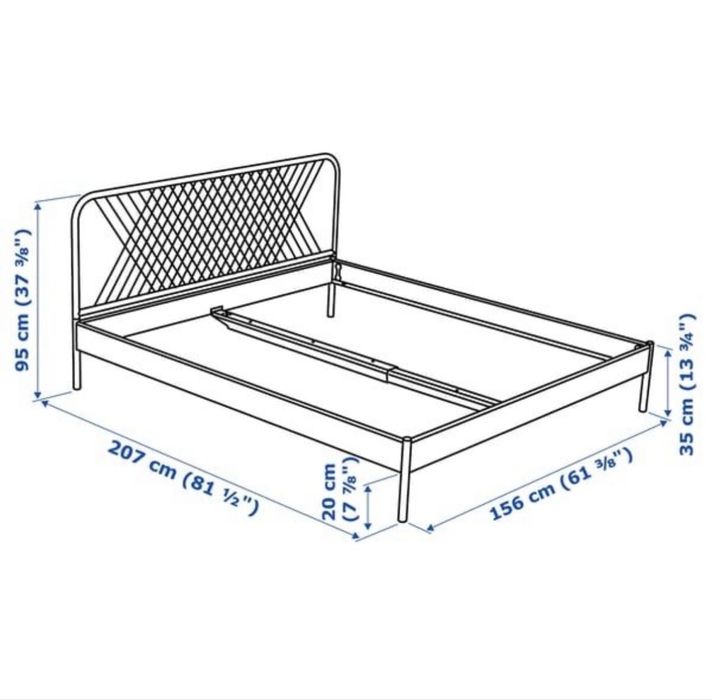 Łóżko Ikea Nesttun 160*200