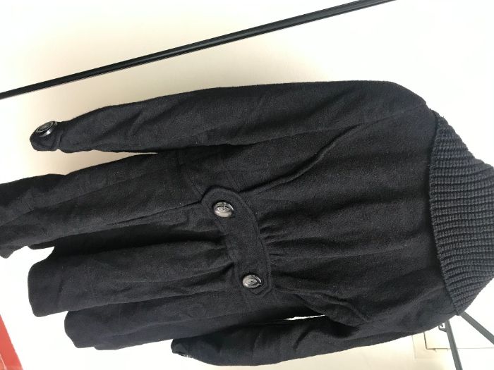 Sobretudo Preto da Mango - S