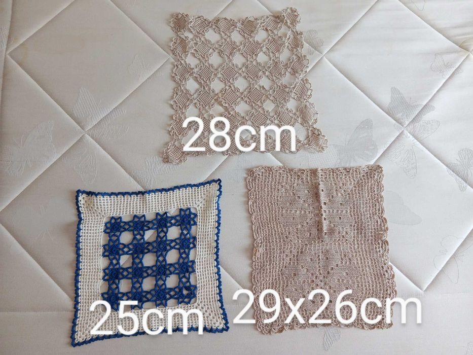 Lote 9 Naperons croché.