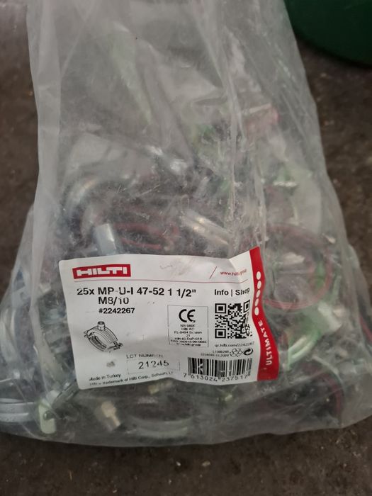 Sprzedam opaski do rur hilti 21-25 . 47-52.84-90 1/2