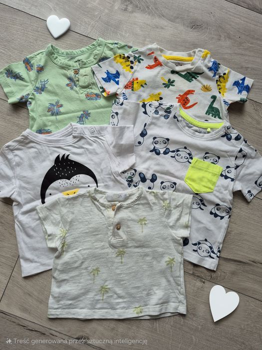 5 pack bluzek, T-shirt niemowlecych