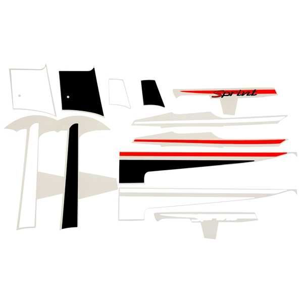 Naklejki Dekor KIT Sport Vespa GTS SUPER SPORT OEM. Limitowane