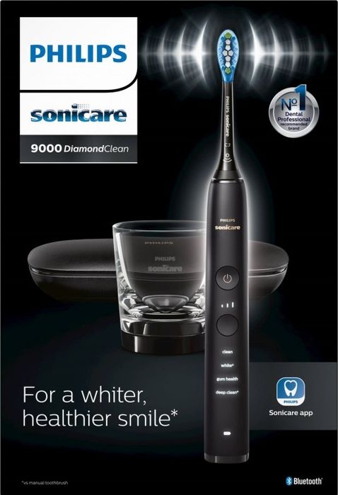 Szczoteczka soniczna Philips Sonicare DiamondClean Smart 9000 Black HX