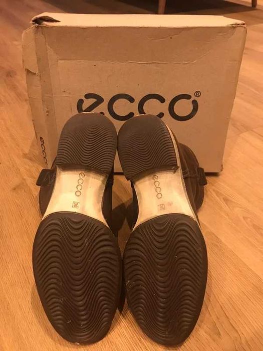 Botki Ecco Saunter brązowe skórzane 36 – wygodne i ponadczasowe