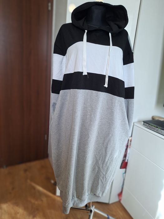 Sukienka. Długa.Bluza dresowa sukienka